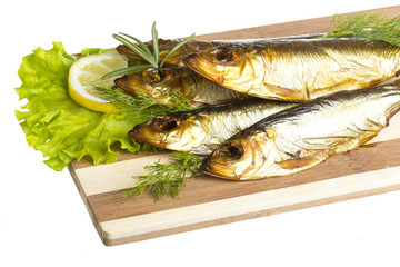 Smoked sprat - appetizing snack