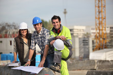 A Team Of Construction Workers