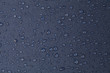 Drops of water on  waterproof cloth