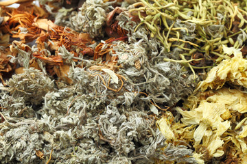 Wall Mural - chinese herbal tea ingredients