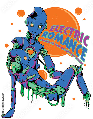 Tapeta ścienna na wymiar Electric romance