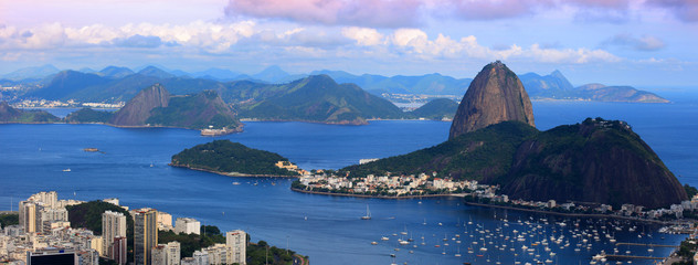 Panoramic view of Rio De Janeiro landscape