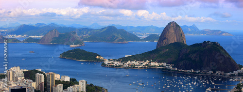 Board z aluminiowym obramowaniem Panoramiczny widok krajobrazu rio de janeiro
