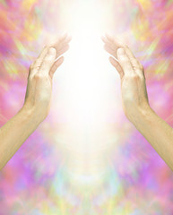 Canvas Print - sensing reiki healing energy