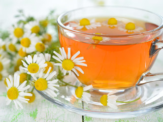 Wall Mural - Chamomile tea