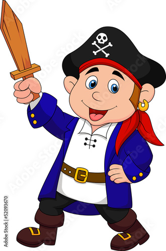 Pirate boy cartoon