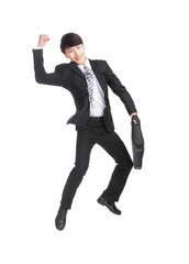 Canvas Print - Businessman jump