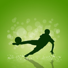 Wall Mural - Vector soccer poster