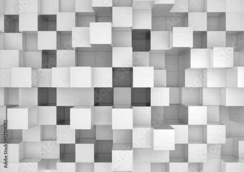 Obraz w ramie gray cubes background