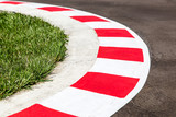 Fototapeta  - Kurven einer Rennstrecke - Autorennen