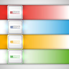 Wall Mural - Modern Design template / can be used for infographics / numbered