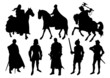 Knight silhouettes