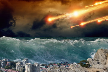 Poster - Tsunami, asteriod impact