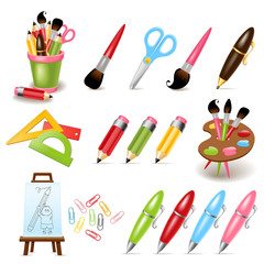 Wall Mural - Drawing and painting tools