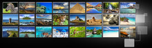 Streams Of Images With Different Holiday Destinations