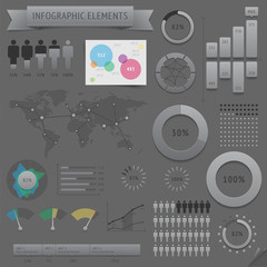 Wall Mural - Infographic design elements