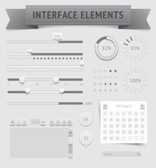 Wall Mural - User interface elements