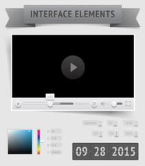 Wall Mural - User interface elements