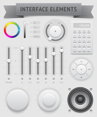 Wall Mural - User interface elements