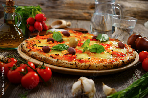 Board z aluminiowym obramowaniem Pizza