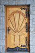 Old large wooden door
