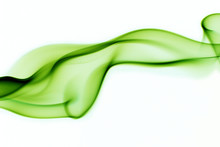 Green Abstract Smoke Curves