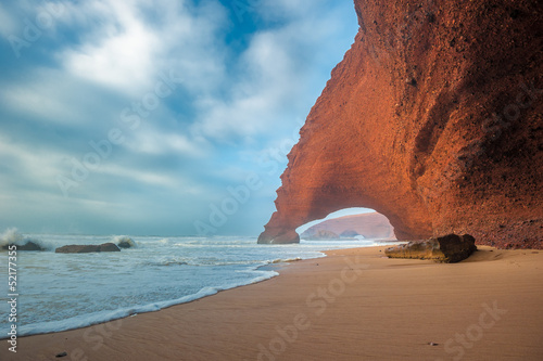 Plakat na papierze fotorealistycznym Legzira beach, maroko