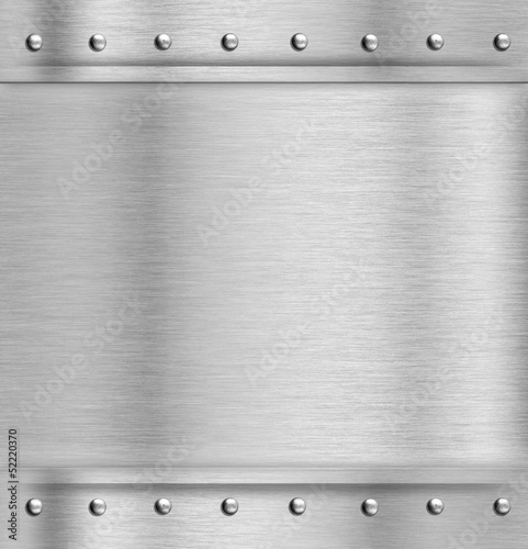 Board z aluminiowym obramowaniem Tekstura metalu blachy stalowej tło