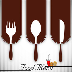 Wall Mural - Vintage food menu design.