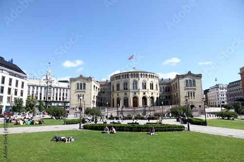 Photo The Parliament Building, Oslo, Norway