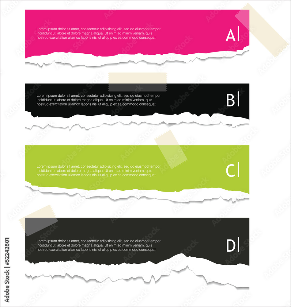 Torn paper background with space for text Stock Vector | Adobe Stock