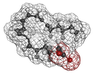 Wall Mural - Arachidonic acid (AA, ARA) polyunsaturated omega-6 fatty acid, m