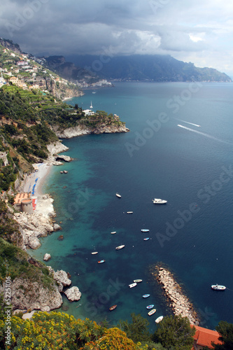 Plakat na papierze fotorealistycznym Conca dei marini - wybrzeże amalfi