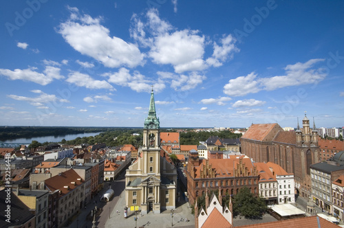 Plakat na papierze fotorealistycznym Widok na torun