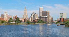 Panoramic Skyline Of Providence, Rhode Island