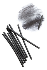Charcoal sticks for drawing with smudge