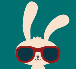 Wall Mural - cute rabbit - vector file eps10