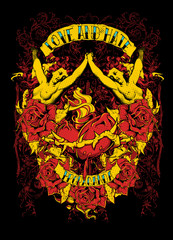 Fototapete - Preach love and hate