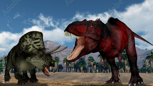 Nowoczesny obraz na płótnie Predatory dinosaur