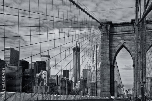 Naklejka - mata magnetyczna na lodówkę Brooklyn Bridge
