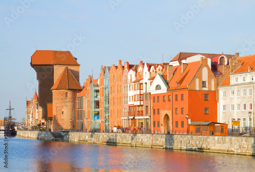 Board z aluminiowym obramowaniem Staromiejskie nabrzeże, gdańsk