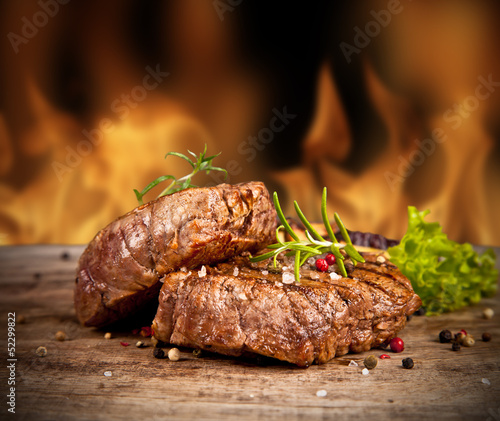 Naklejka - mata magnetyczna na lodówkę Beef steak