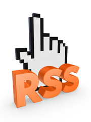 Sticker - RSS concept.