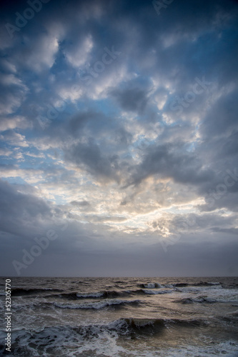 Tapeta ścienna Cloudscape nad holenderskim morzem