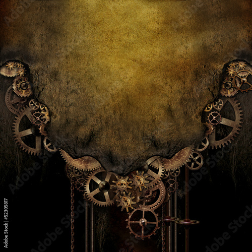 Tapeta ścienna Tło steampunk
