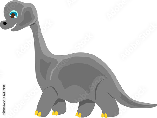 Naklejka dekoracyjna Brontosaurus