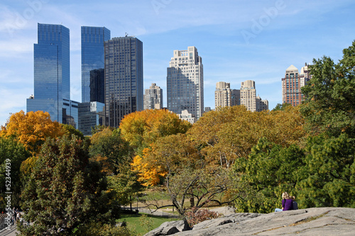 Tapeta ścienna Panoramę Nowego Jorku i park centralny