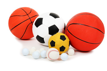 Sticker - Different balls, isolated on white