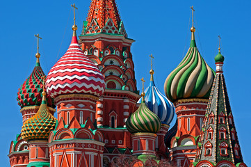 Fototapete - Moscow Saint Basil Cathedral cupola