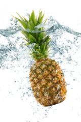 Wall Mural - ananas splash